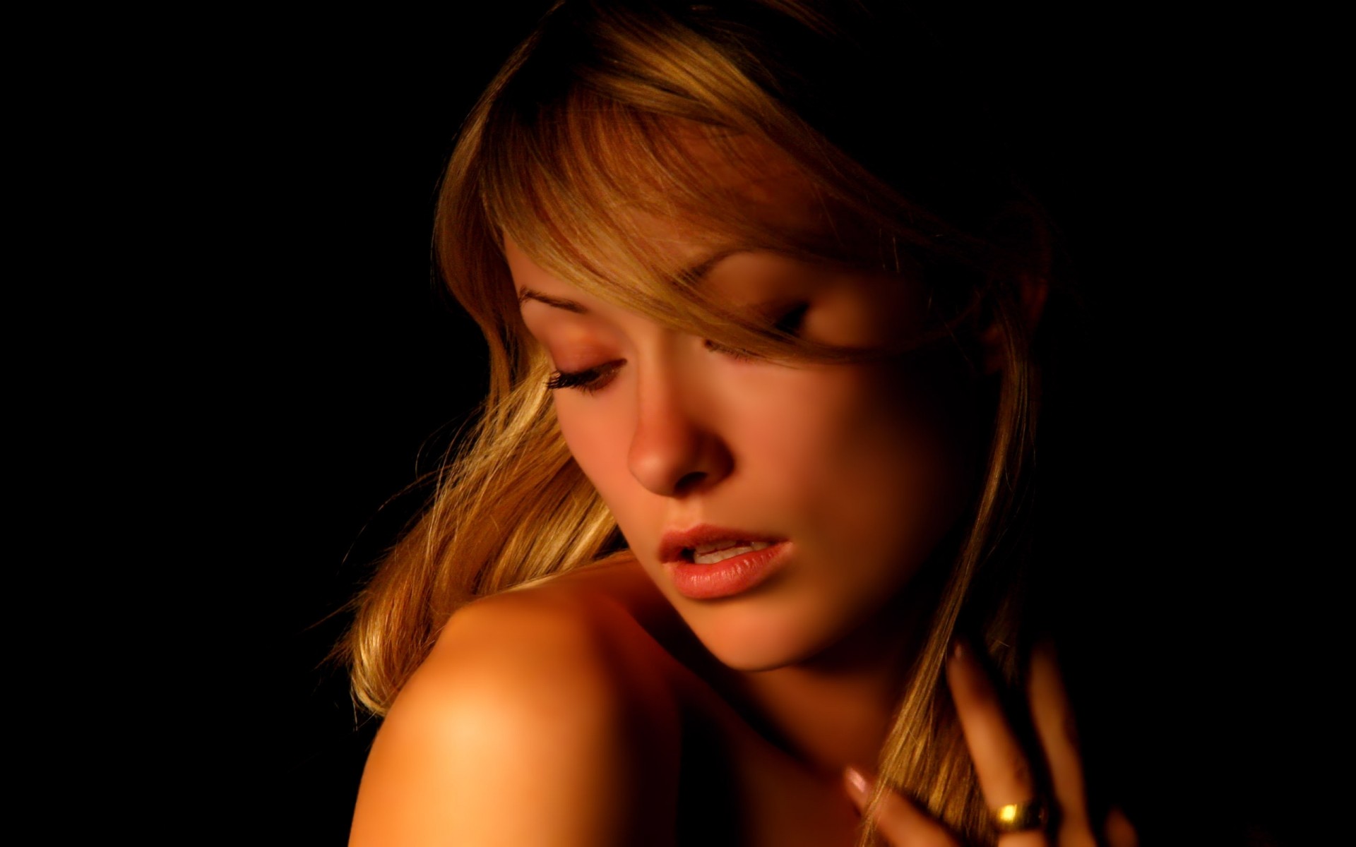 kadın portre kız moda seksi sihir karanlık oldukça bir çıplak