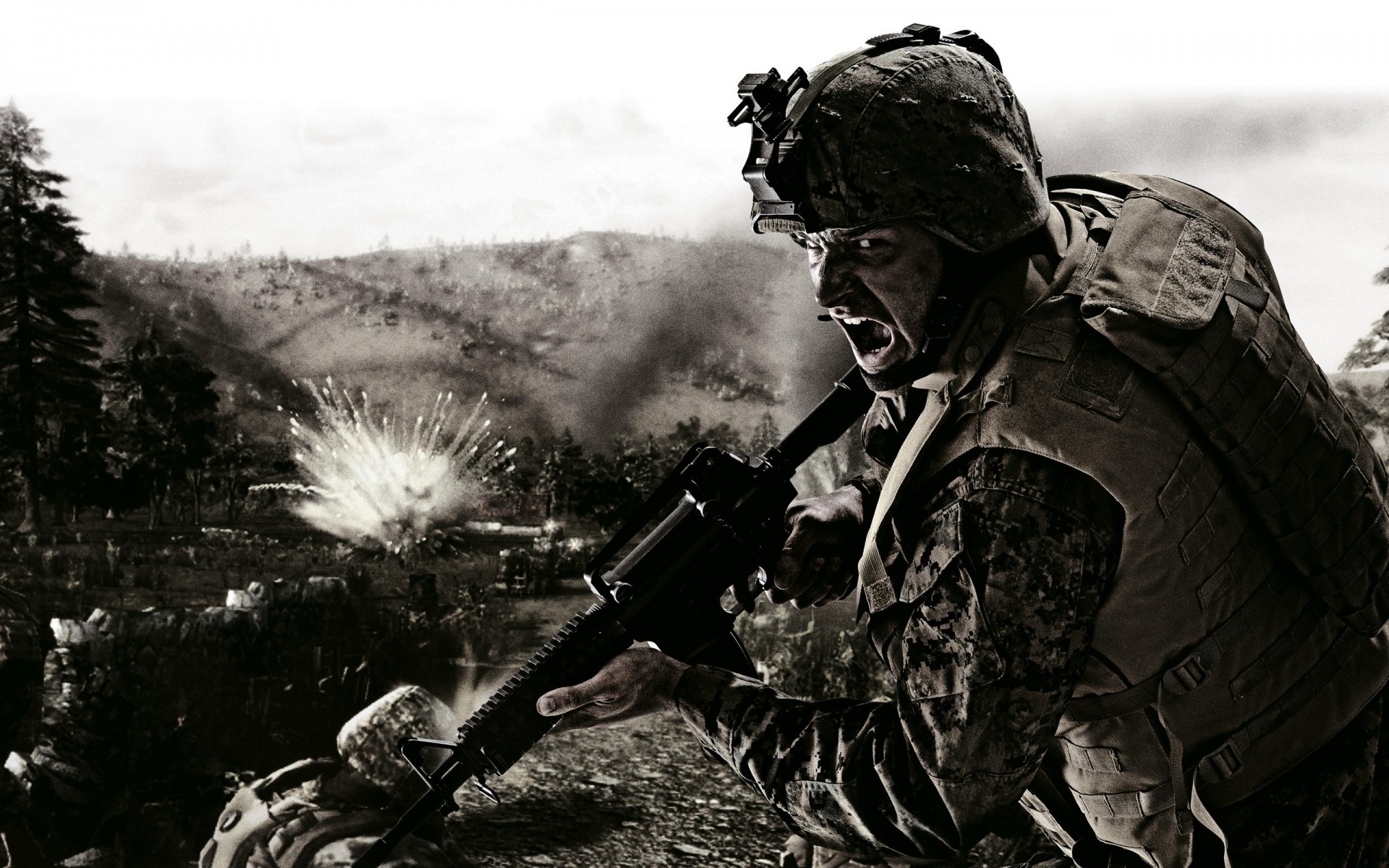 bir askeri savaşlar asker yetişkin adam taşıma silah üniforma ordu patlama