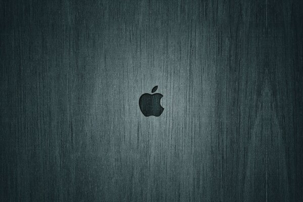 Gri arka plan üzerine apple amblemi