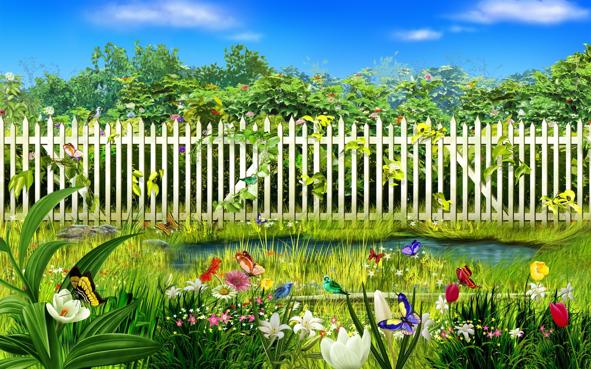 manzara çimen bahçe doğa çiçek yaz flora yaprak çim açık havada manzara çit büyüme gökyüzü park kırsal ağaç alan çiçekler bitkiler renkler arka plan