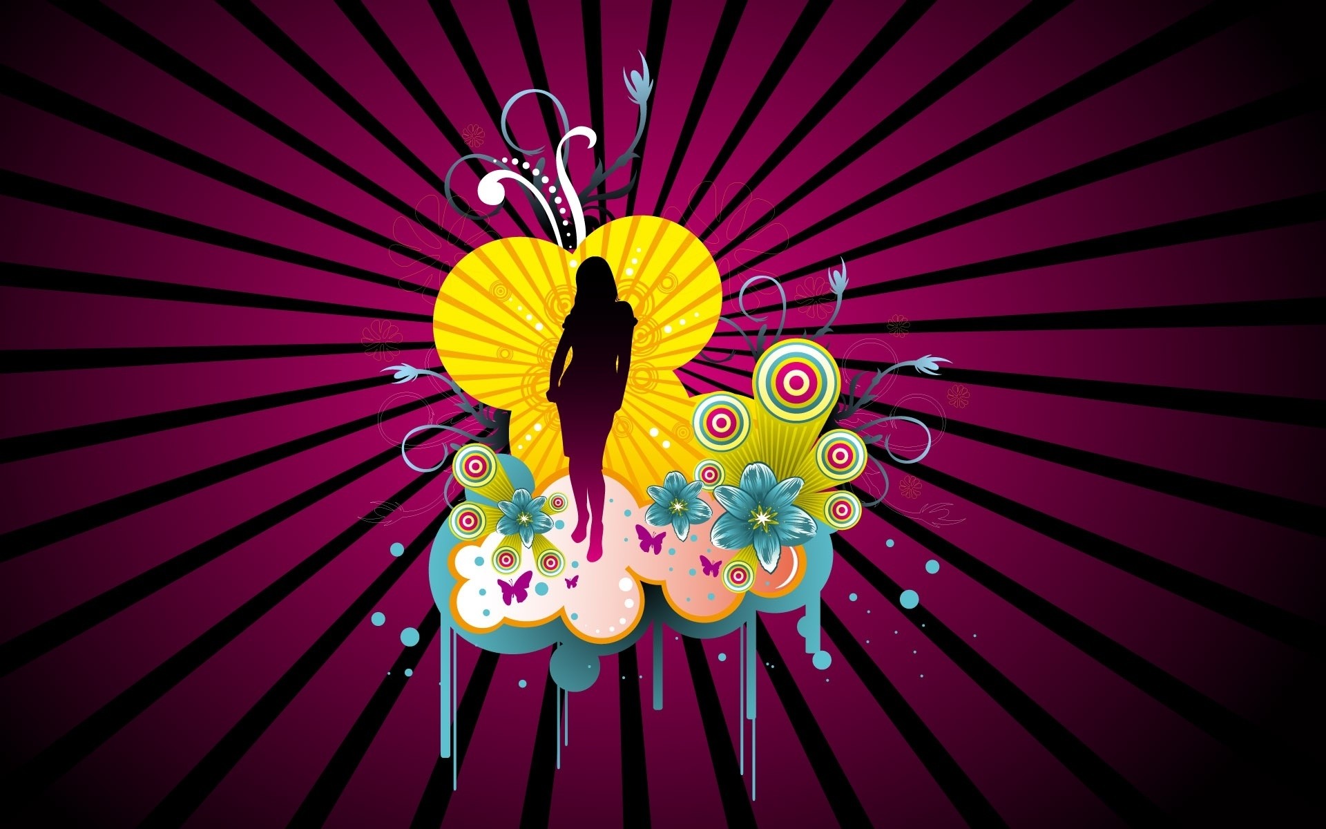 illüstrasyon tasarım masaüstü soyut vektör grafik tatil siluet aşk arka plan