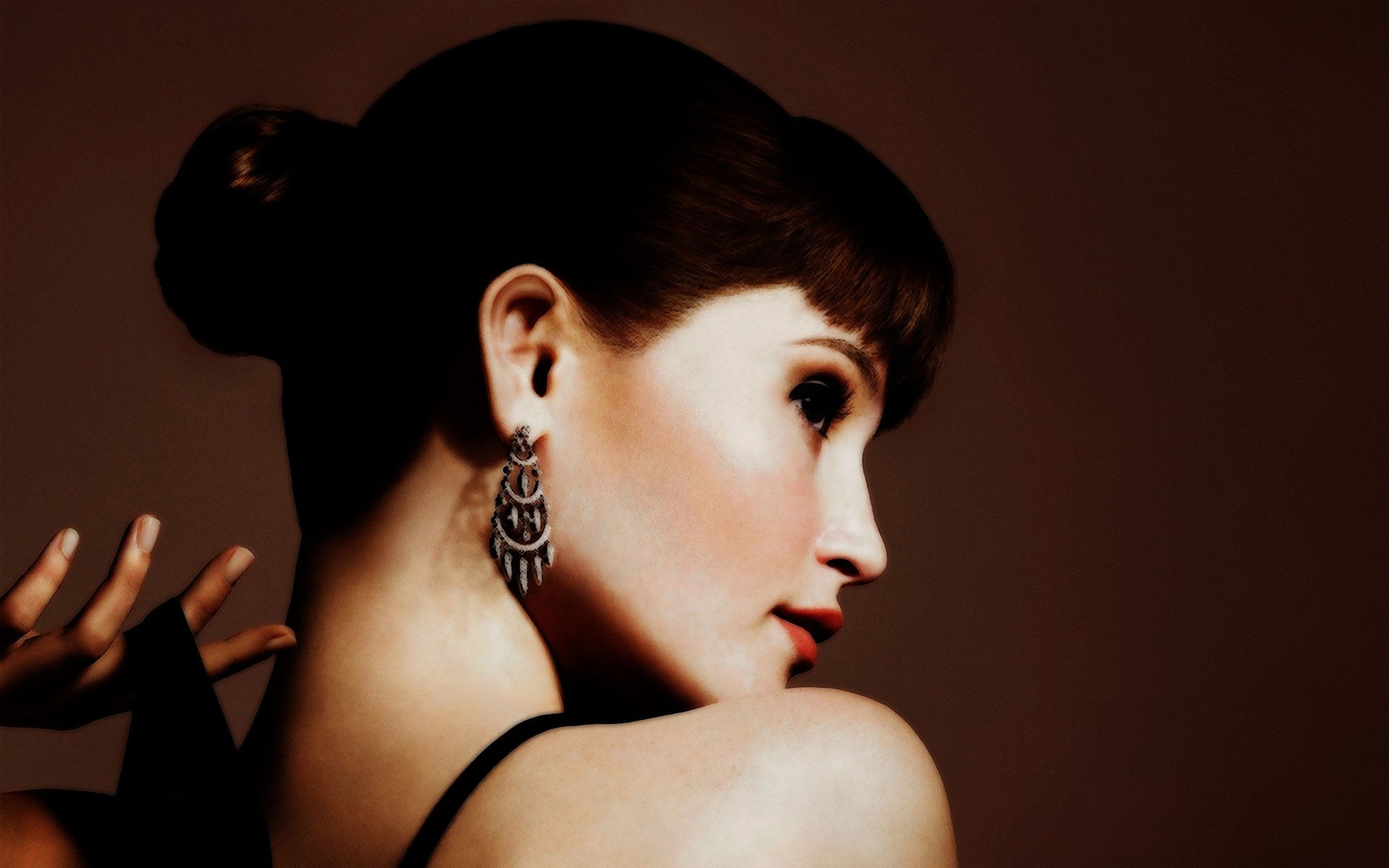 kadın portre kız moda model çıplak sihir bir mücevher göz yetişkin aktris seksi sıcak