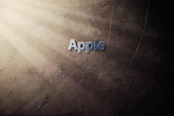 Apple ın yazısı gri harflerle yazılmıştır