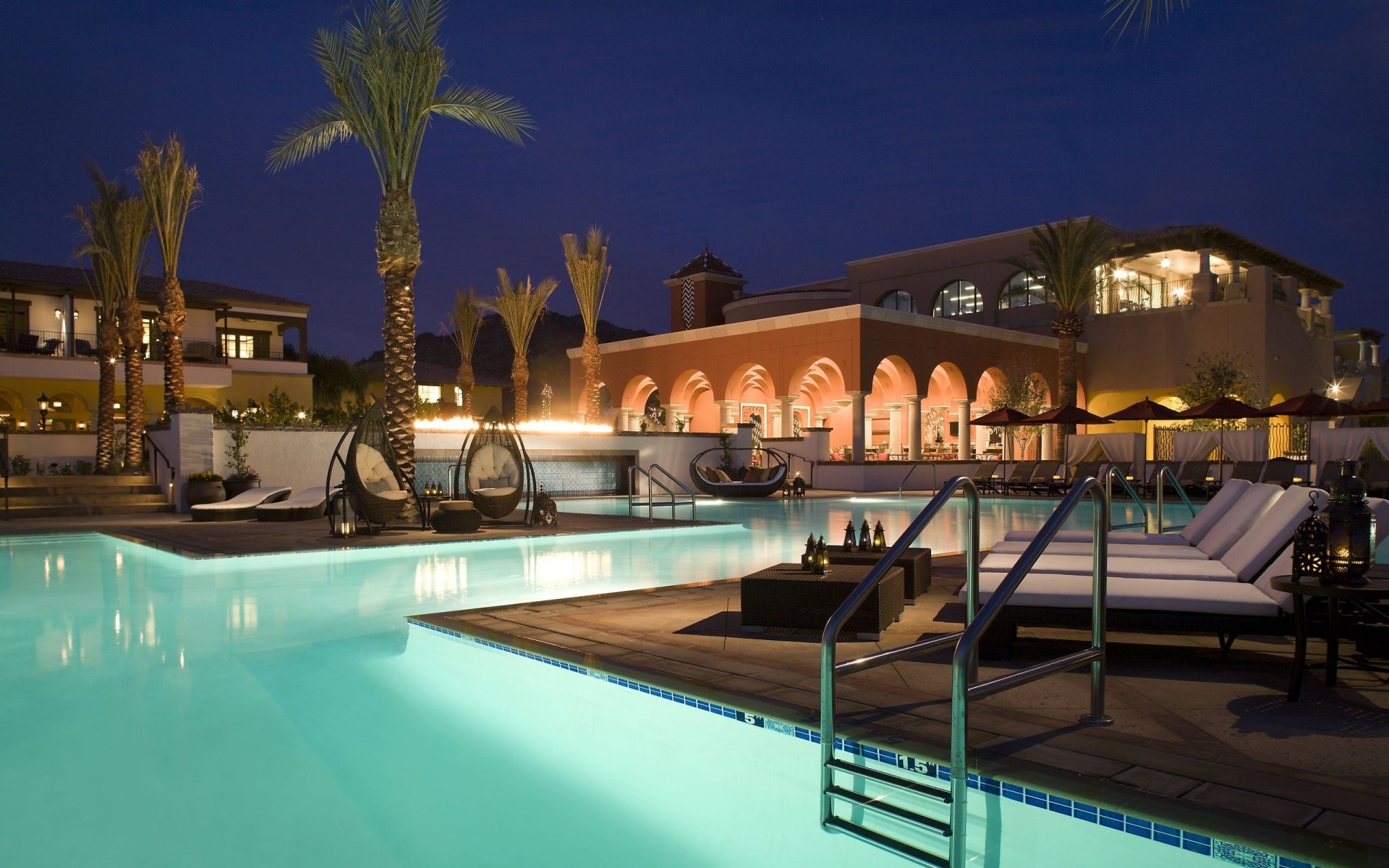 yüzme havuzu lüks otel resort seyahat yüzme havuzu su tatil yüzme villa rahatlama havuz başı rekreasyon tropikal sandalye güneş plaj turizm gökyüzü yaz gece ışık