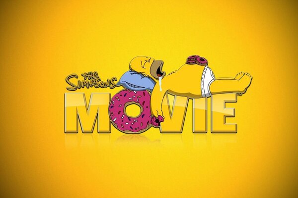 Simpsons. Sanat. Çizgi film. Vektör