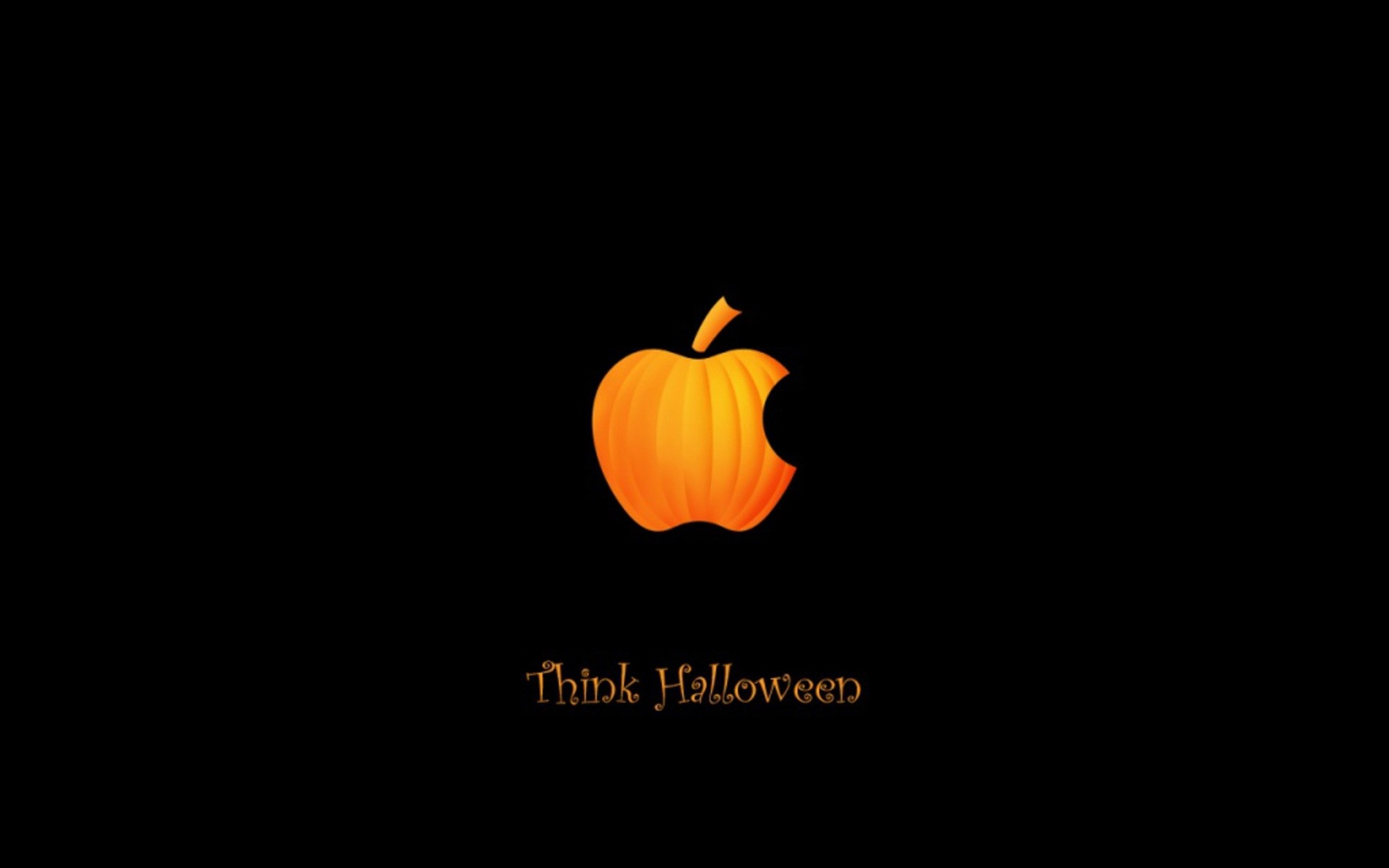 apple karanlık ay parlak cadılar bayramı kabak iphone için ipad ipod için apple logosu