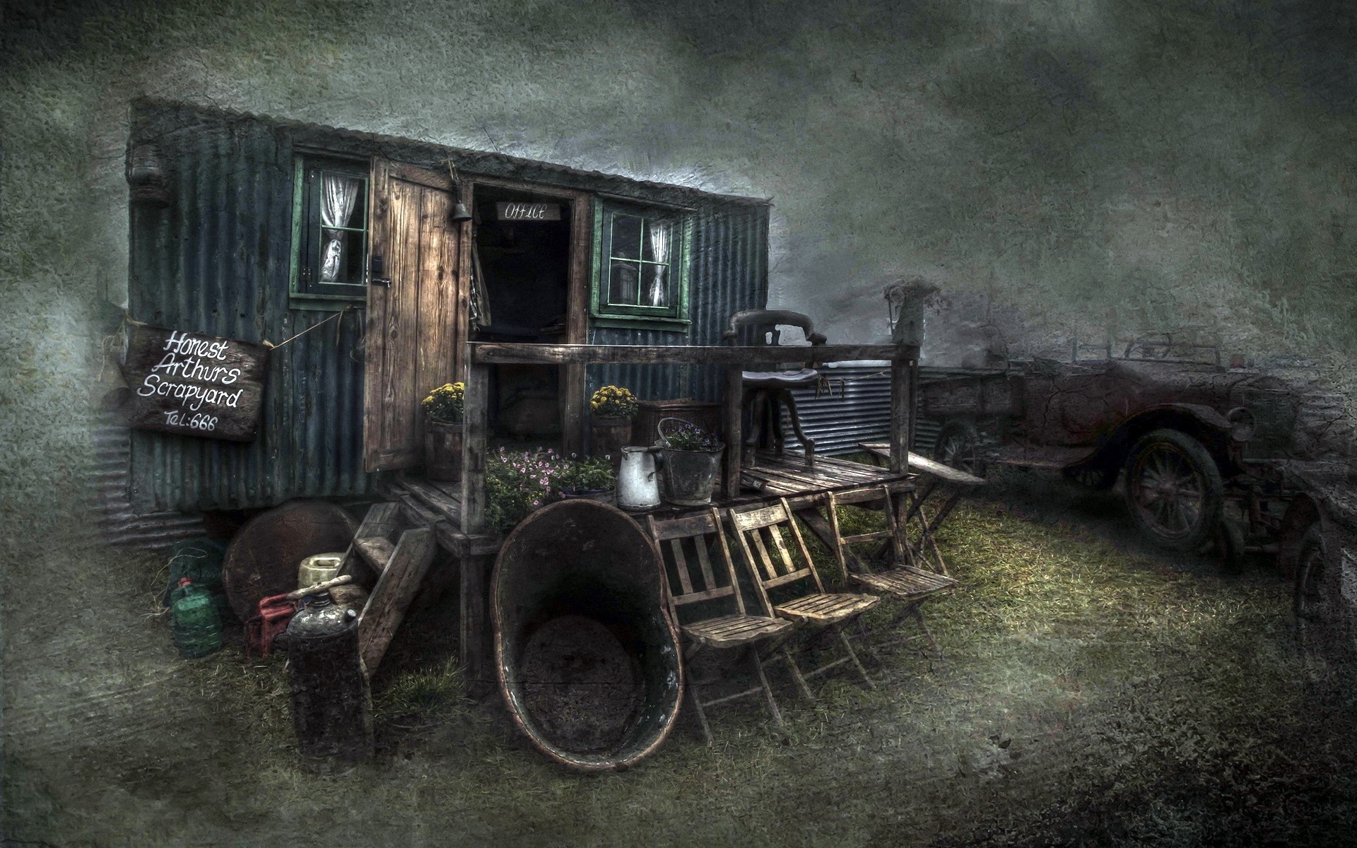 terk edilmiş vintage araba eski ahşap çürüme ulaşım sistemi paslı kırık vintage şeyler vintage ürünler vintage arka plan retro