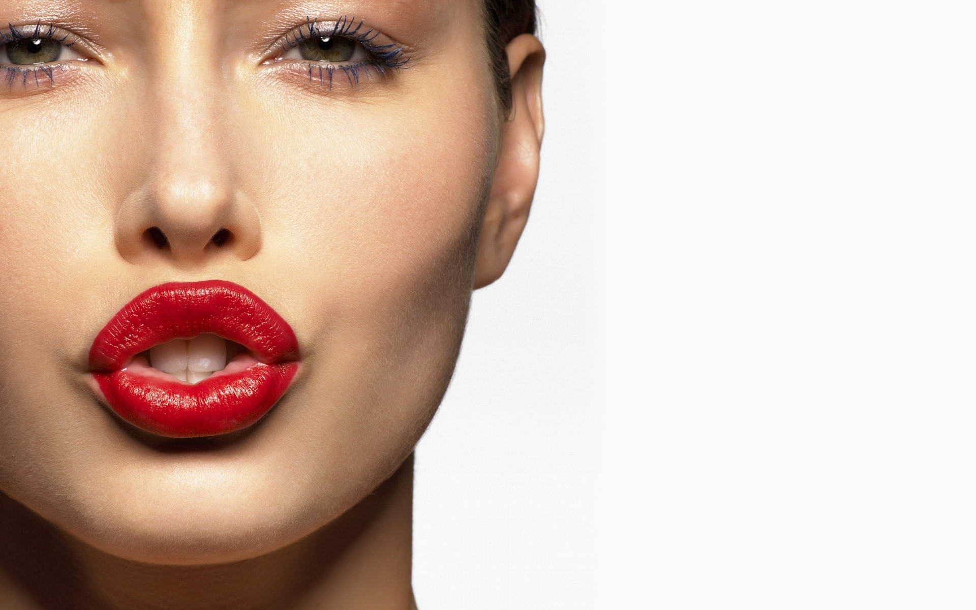 kadın dudaklar sihir ruj seksi moda göz oldukça cilt portre sevimli kız genç yüz bak