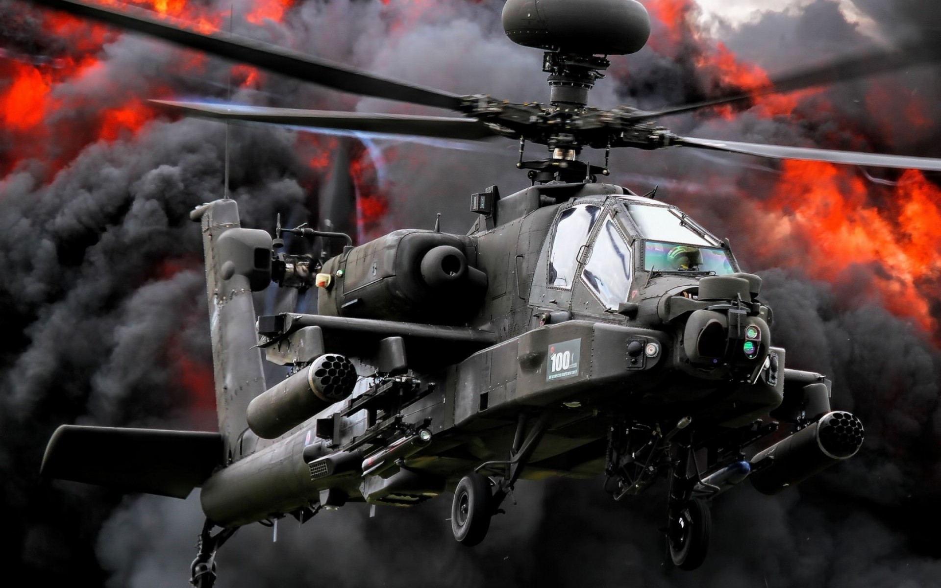 askeri helikopter araba alev savaşlar ulaşım sistemi silahlar ordu duman boeing ah-64 apaçiler