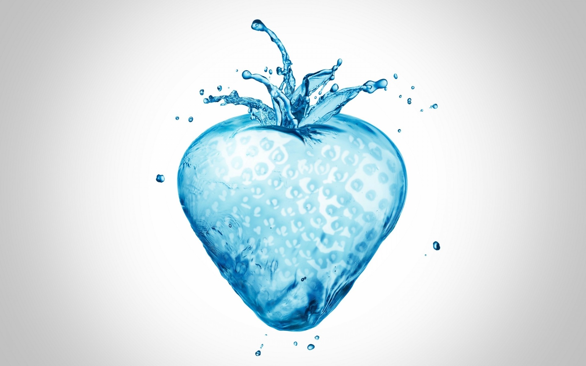 damla splash su ıslak kabarcık hareketleri temiz çilek