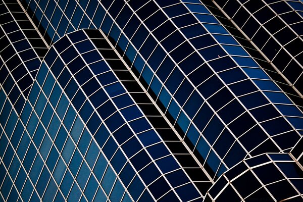 Modern tarzda geometrik şekil veya yüksek katlı bina