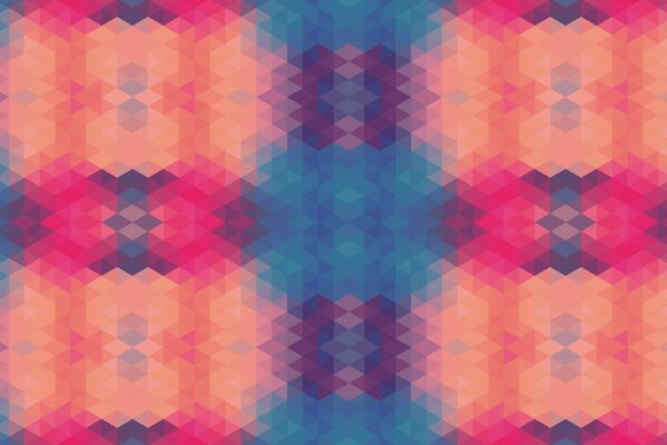 Parlak geometrik desen