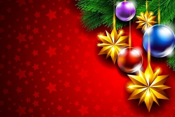 Yeni yıl ve Noel için süslemeler