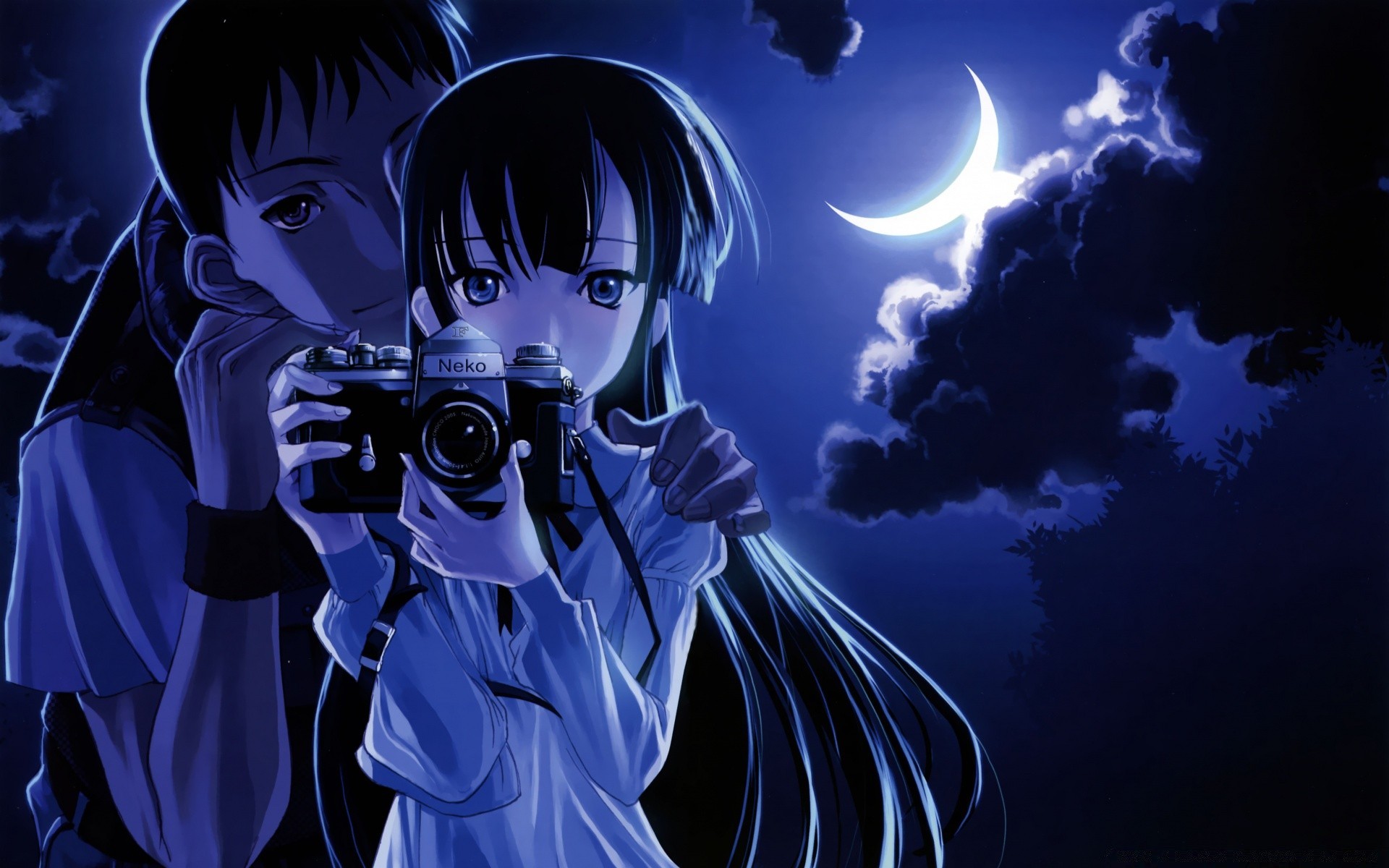 anime karanlık siluet masaüstü korku sanat tehlike