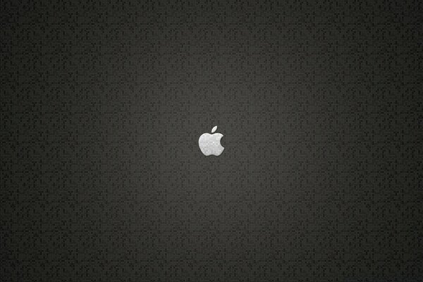 Gri bir arka plan üzerinde iPhone un logosu