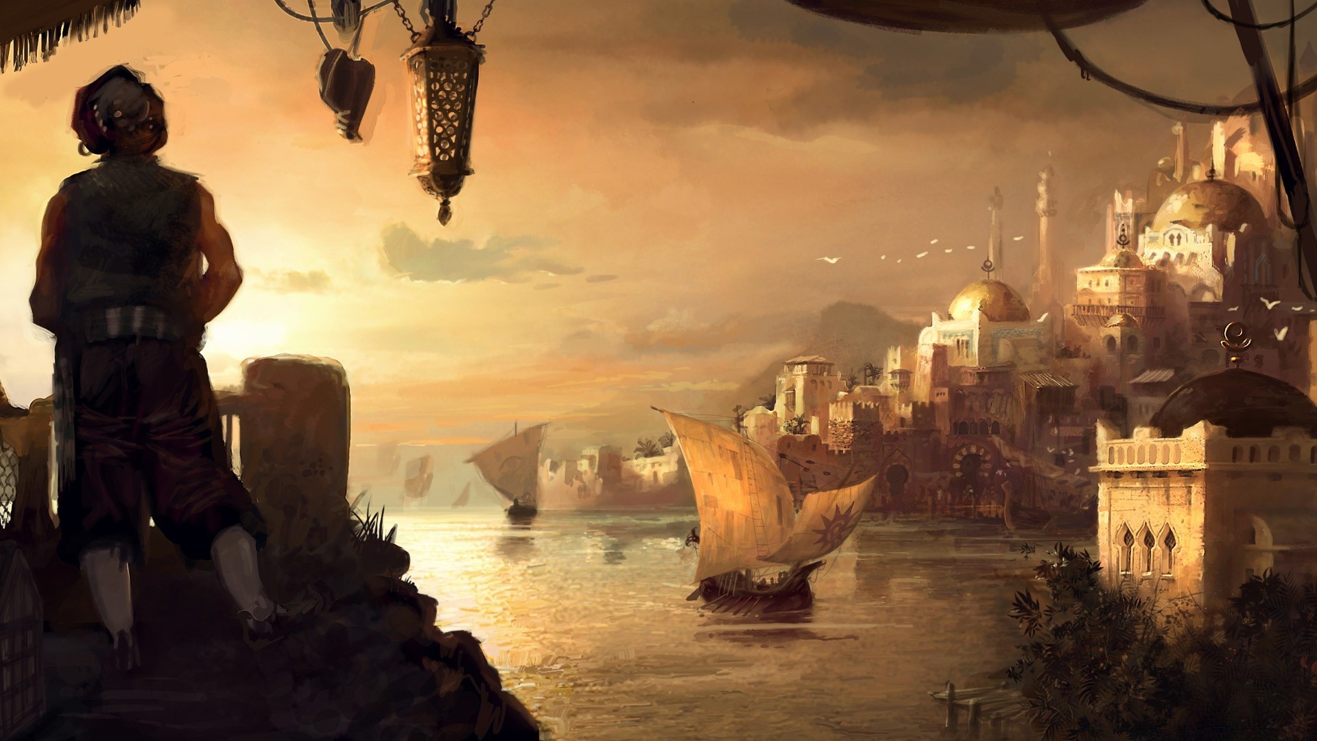 anno 1404 seyahat akşamları günbatımı alacakaranlık su mimari şehir şafak açık havada