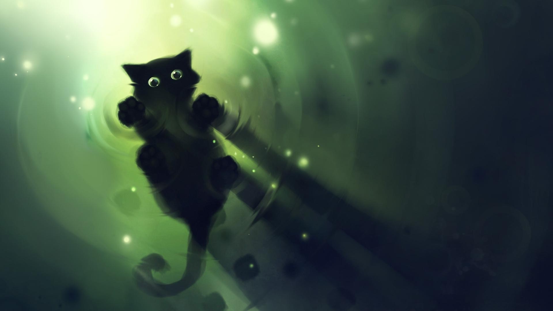 siluet sualtı ışık soyut