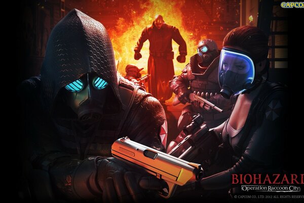 Resident evil kostüm maskesi