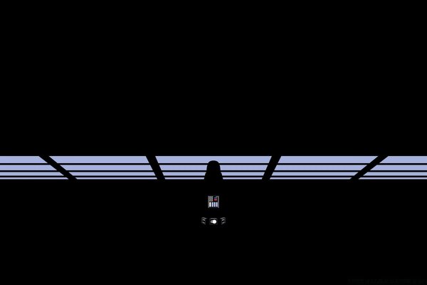 Star wars tan karanlık bir odaya bir parça