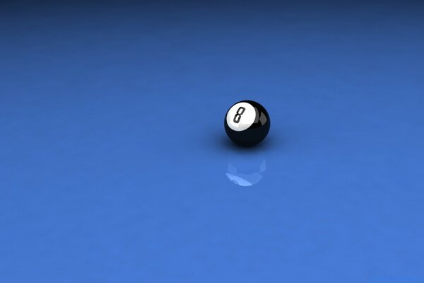 Camın üzerinde dolaşan bilardo topu